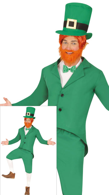 Costume de la Saint-Patrick Gnome vert pour homme