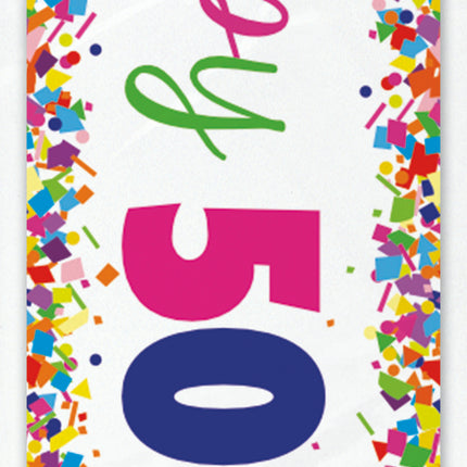 Bannière Joyeux Anniversaire 50 ans 2.74m