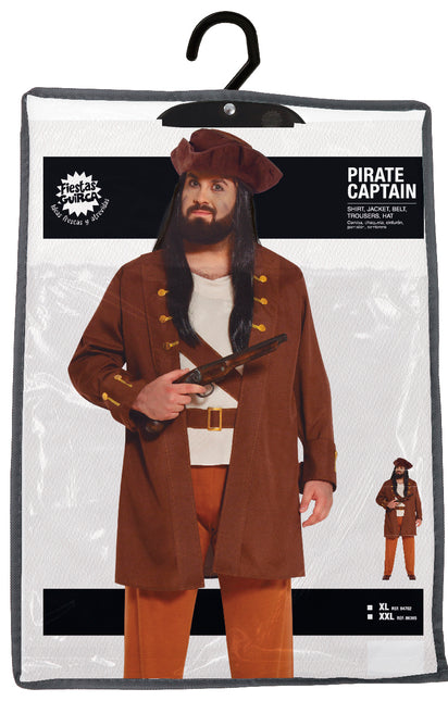 Costume de pirate marron