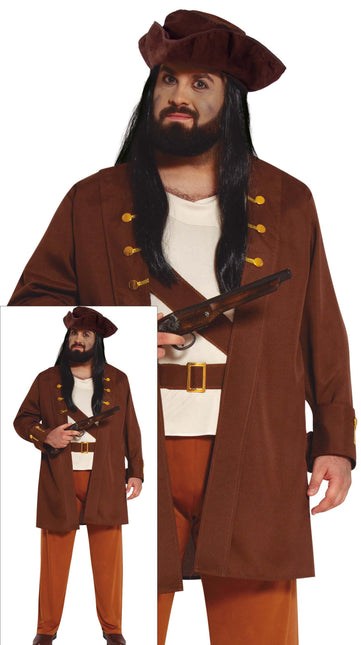 Costume de pirate marron