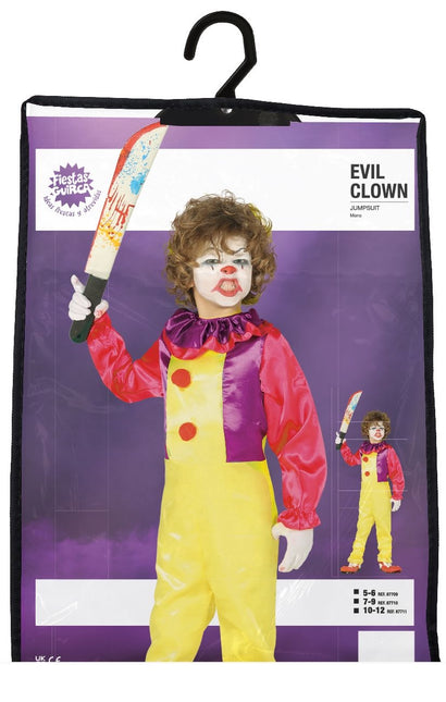 Halloween Clown It Costume Enfant