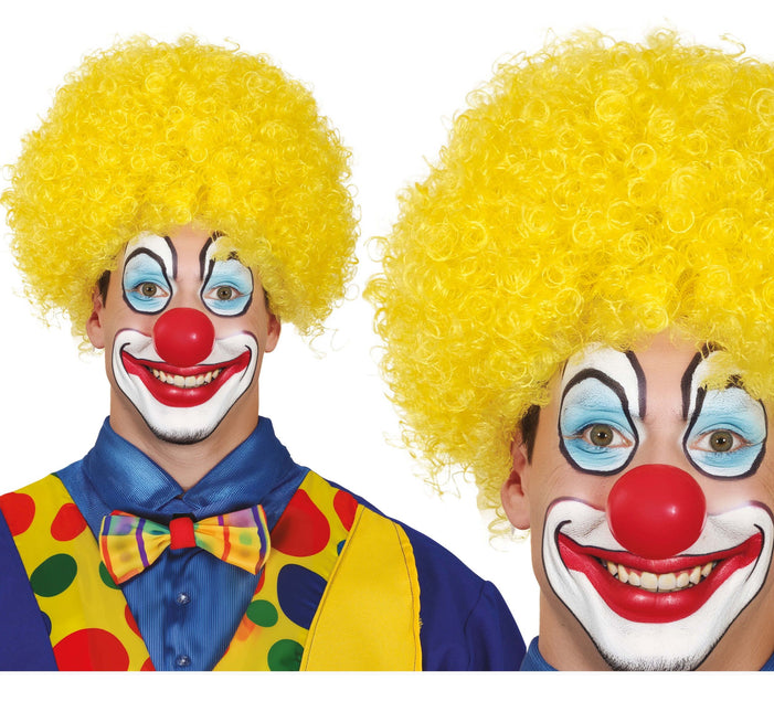 Perruque bouclée blonde