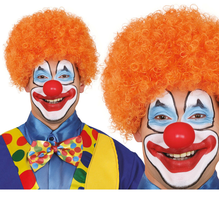 Boucles de perruque orange