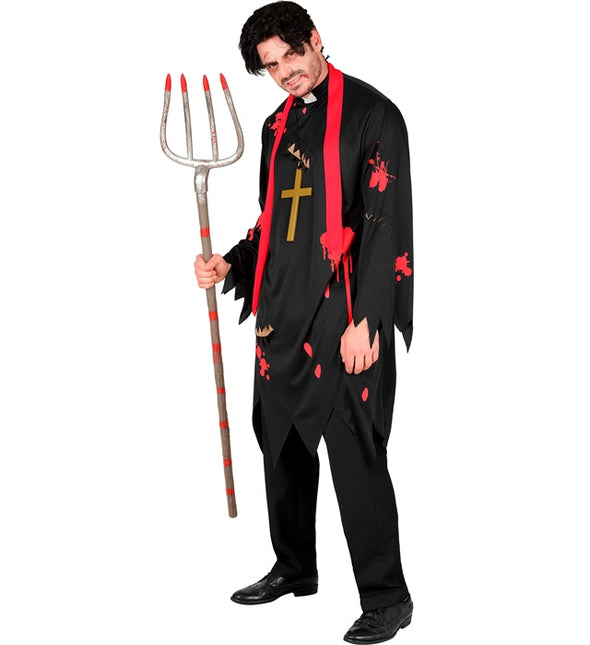 Costume d'Halloween Prêtre zombie pour homme