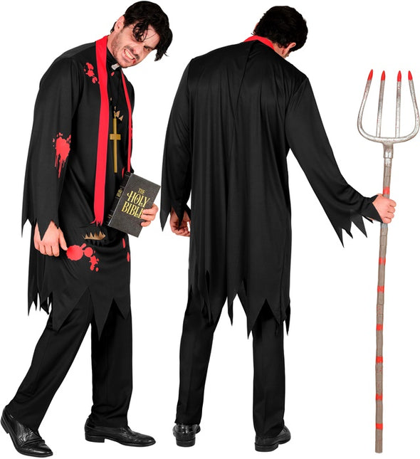 Costume d'Halloween Prêtre zombie pour homme