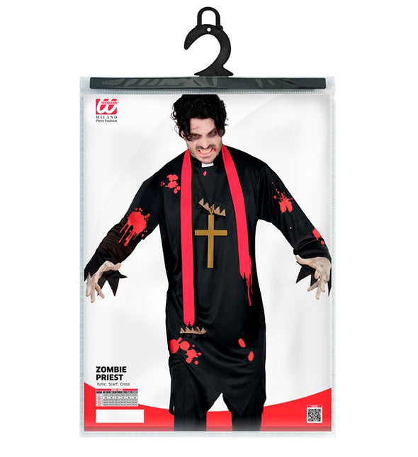 Costume d'Halloween Prêtre zombie pour homme