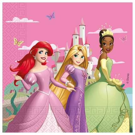 Serviettes de table Disney Princesses 33cm 20pcs