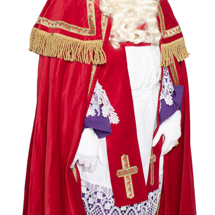 Costume Sinterklaas Velours de coton 4 pièces