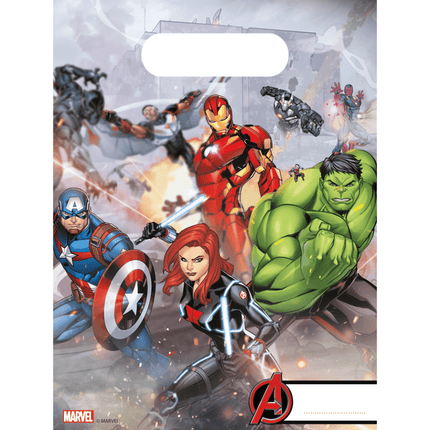 Avengers Uitdeelzakjes Mighty 23cm 6st van Procos koop je bij Partywinkel
