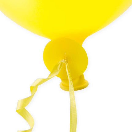 Ballon Snelsluiters Geel met Lint 100st van WeFiesta koop je bij Partywinkel