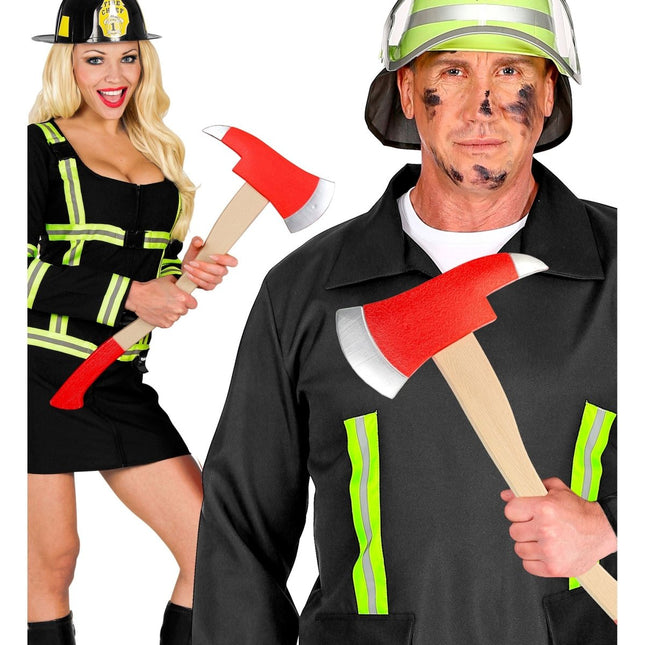 Brandweerman Nep Bijl 60cm van Widmann koop je bij Partywinkel