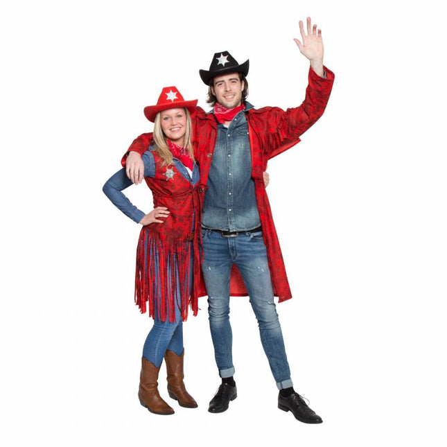 Cowboy Jas Rood van Folat koop je bij Partywinkel