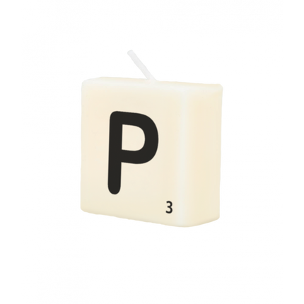 Lettre bougie P 4cm