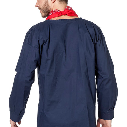 Blouse de fermier Hommes Bleu