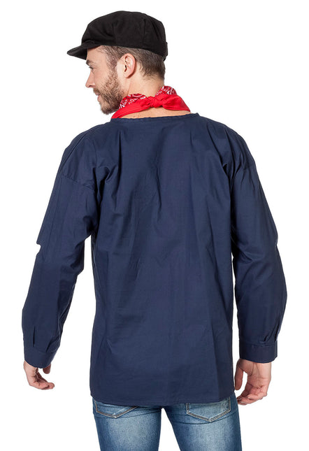 Blouse de fermier Hommes Bleu
