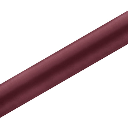 Chemin de table rouge bordeaux 36cm 9m