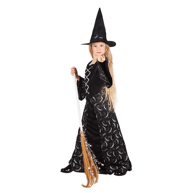 Costume de sorcière d'Halloween Enfant Noir
