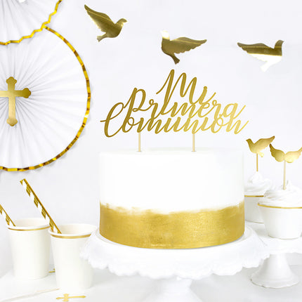 Décor de gâteau de communion 31.5cm 6pcs