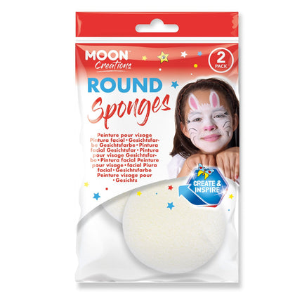 <tc>Moon Creations</tc> Éponge ronde 2 paquets