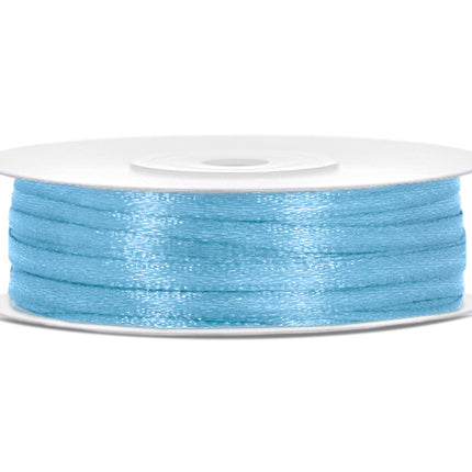 Ruban de satin bleu clair 3mm 50m