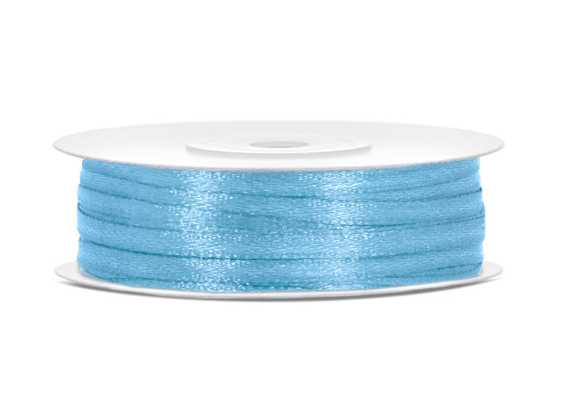 Ruban de satin bleu clair 3mm 50m
