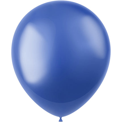 Ballons de baudruche bleus métallisés bleu royal 33cm 100pcs