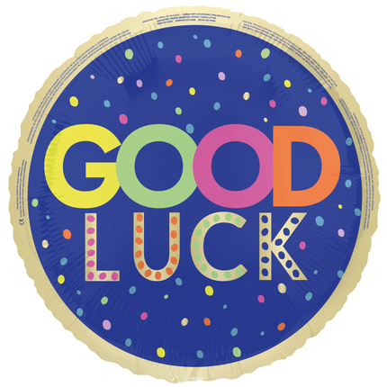 Good Luck Helium Balloon Coloured 45cm