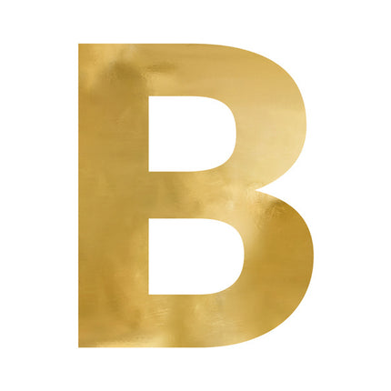 Miroir lettre B Or 60cm