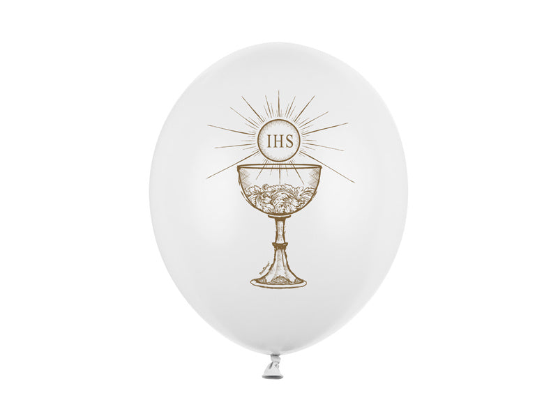 Ballons de communion blanc 30cm 6pcs