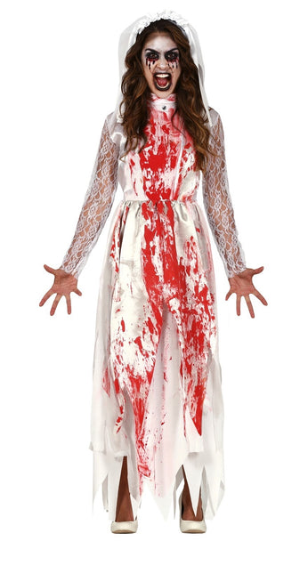 Robe de mariée Costume d'Halloween Dames Sanglantes