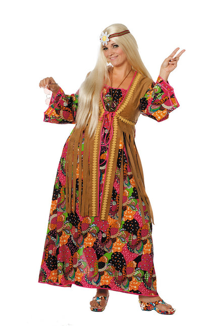 Robe hippie longue colorée