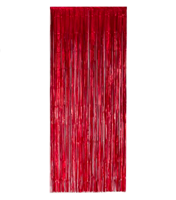 Film de rideau de porte rouge 2.4m