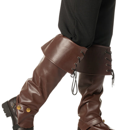 Capuchons de jambe marron