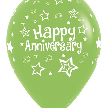 Ballons Happy Anniversary Mix 30cm 25pcs