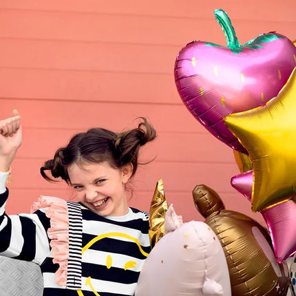 Ballon à l'hélium étoile or vide 70cm