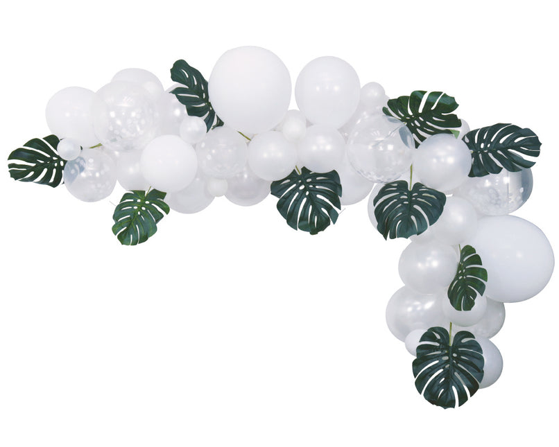 Arche de ballons fait maison Set blanc 4m