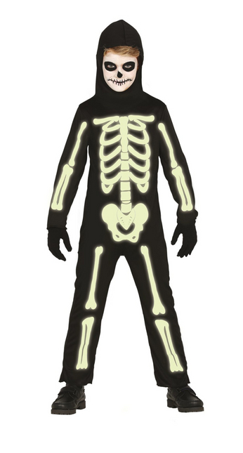 Costume d'Halloween Squelette phosphorescent Enfant