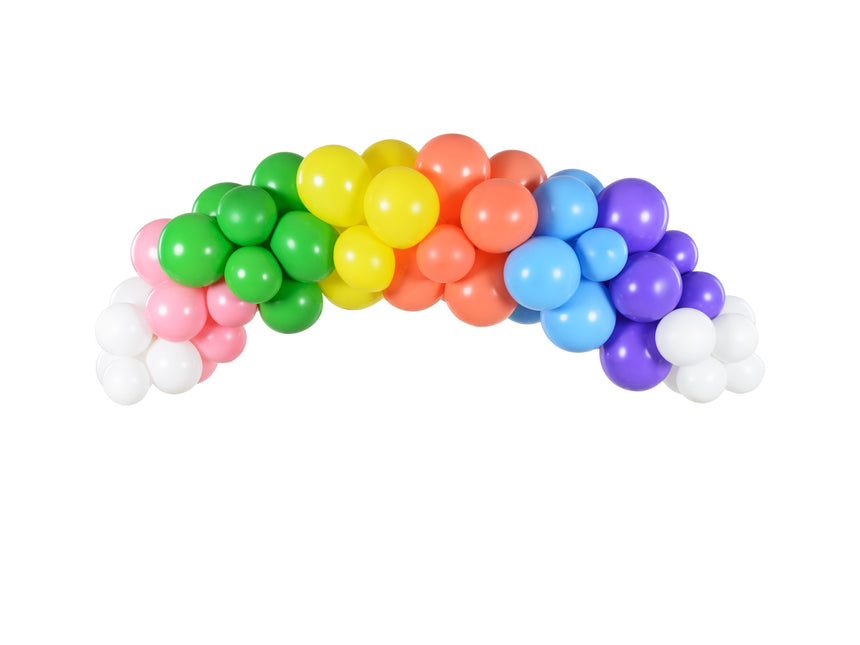 Arche de ballons Fait maison Set Arc-en-ciel 2m