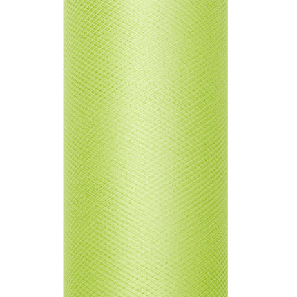 Rouleau de tulle vert lime 15cm 9m