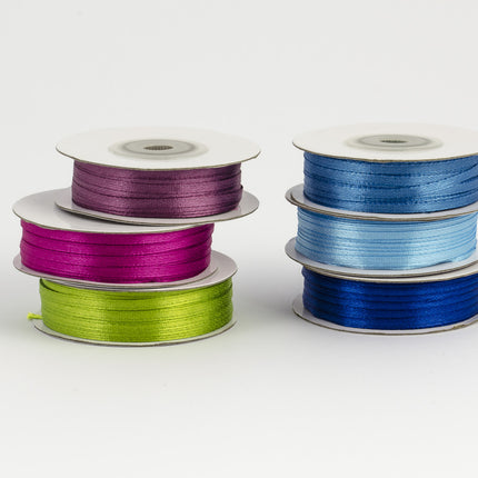 Ruban de satin bleu clair 3mm 50m