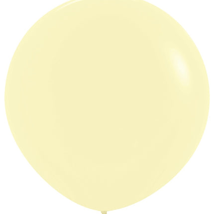 Ballons Pastel Jaune Mat 91cm 10pcs