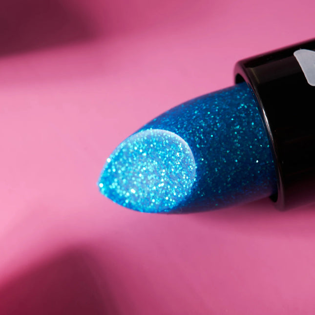 Rouge à lèvres Moon Glitter à paillettes irisées bleu 4.2g