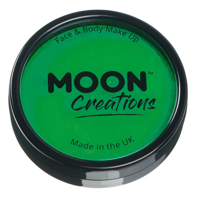 <tc>Moon Creations</tc> Pro Face Paint Cake Pots Bright Green 36g