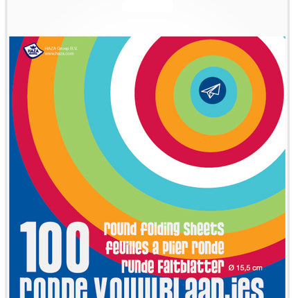 Feuilles rondes pliées 15cm 100pcs