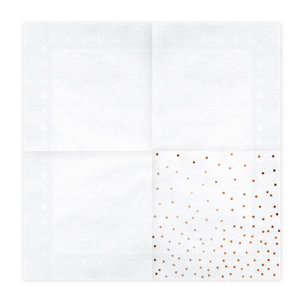 Serviettes à pois 33cm 20pcs