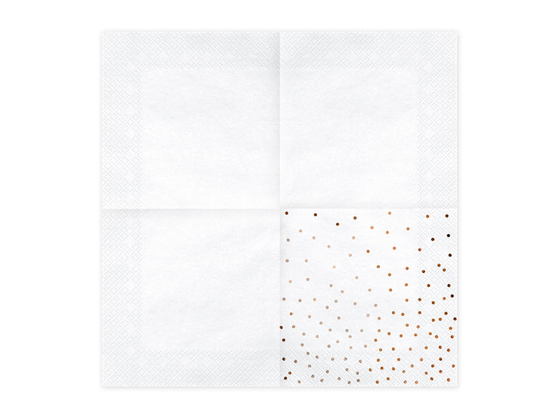 Serviettes à pois 33cm 20pcs