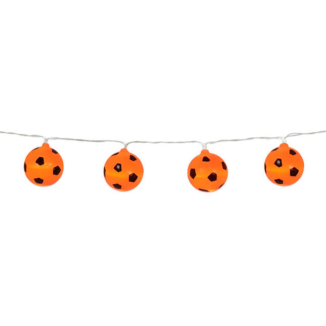 Guirlande lumineuse LED Orange Footballs 1.4m