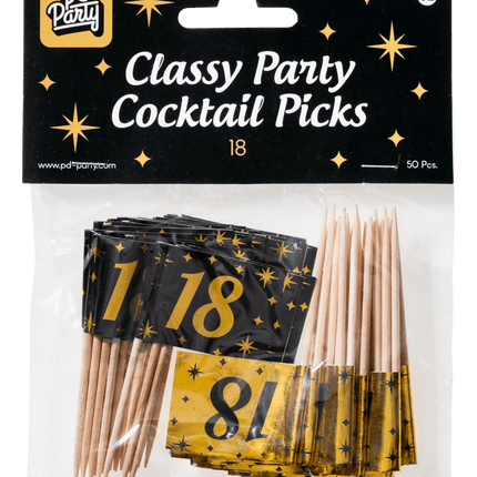 Bâtons à cocktail 18 ans 6.5cm 50pcs