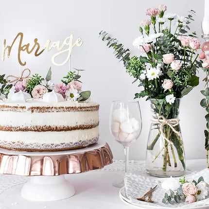 Décor de gâteau de mariage Mariage 22.5cm