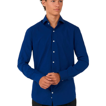 Chemise bleu foncé Garçon Ado <tc>OppoSuits</tc>
